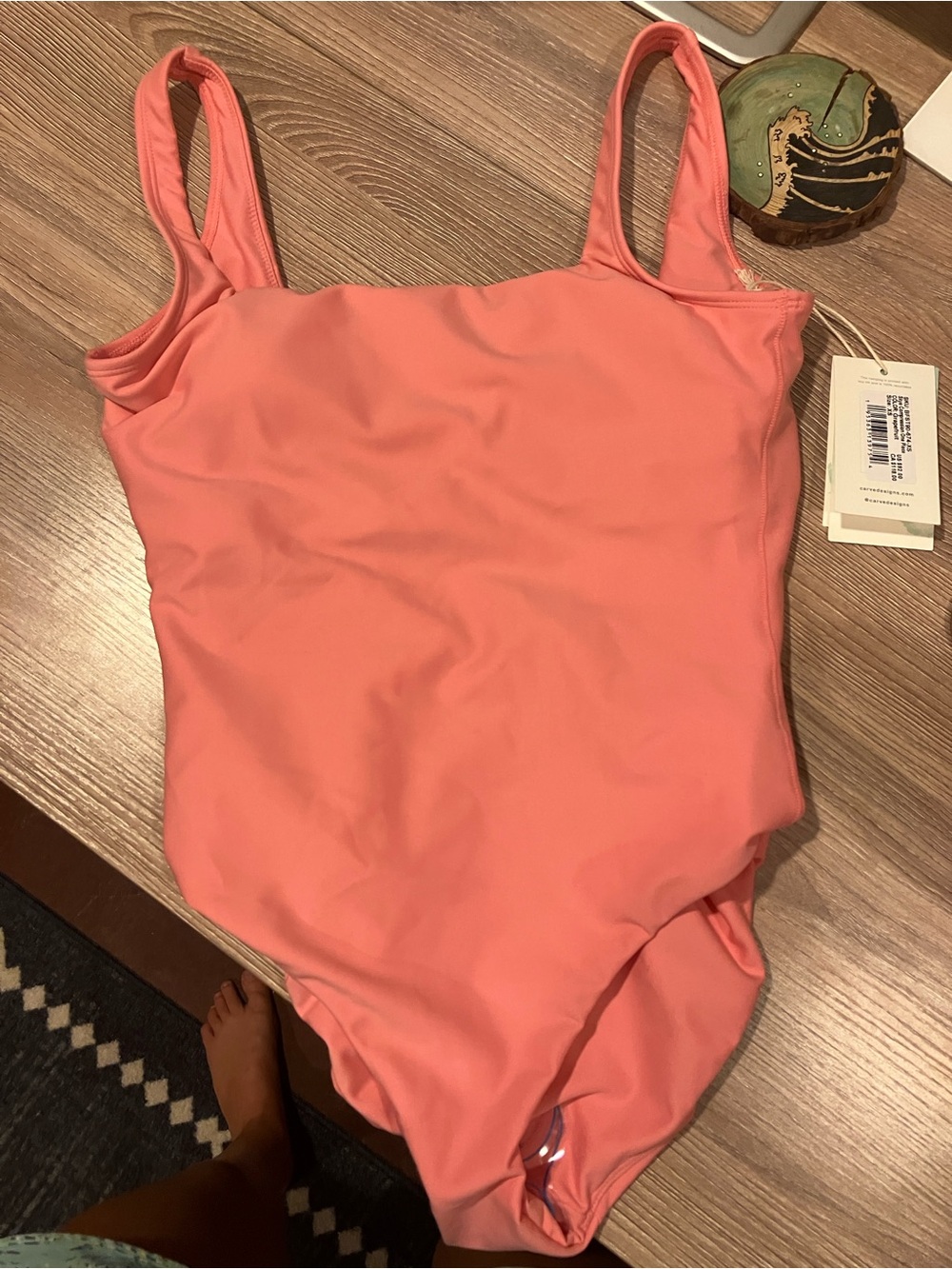 Carve Designs Coral Pink One-Piece Bodysuit